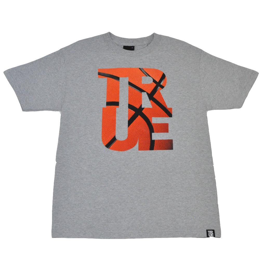 True Mens Basketball T-Shirt Heather Grey - Shop True Clothing