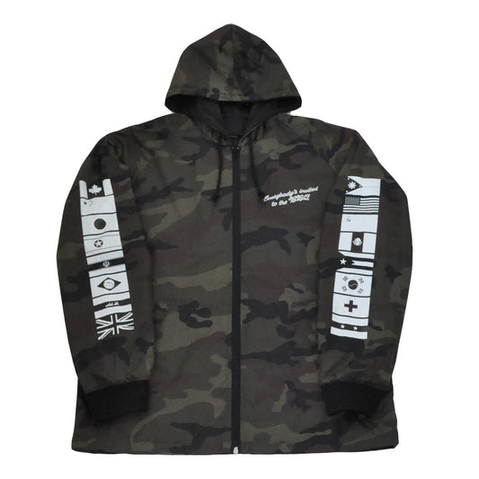 True Mens BBQ Hooded Coaches Jacket Camo - Shop True Clothing