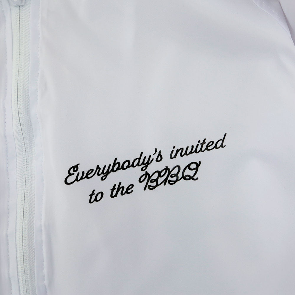 True Mens BBQ Hooded Coaches Jacket White - Shop True Clothing
