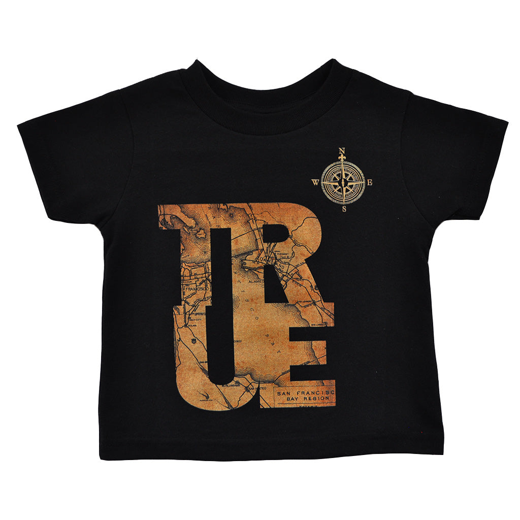 Kids True Compass T-Shirt Black - Shop True Clothing