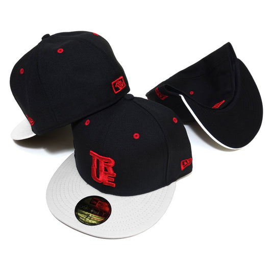 True Logo New Era Fitted Cap AJ Red - Shop True Clothing