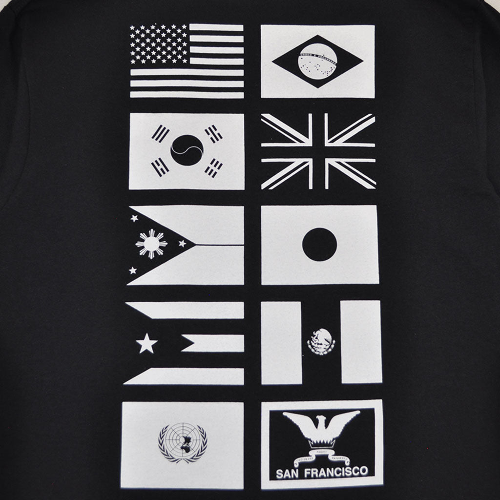 Mens True Nations Long Sleeve Pocket T-Shirt Black - Shop True Clothing