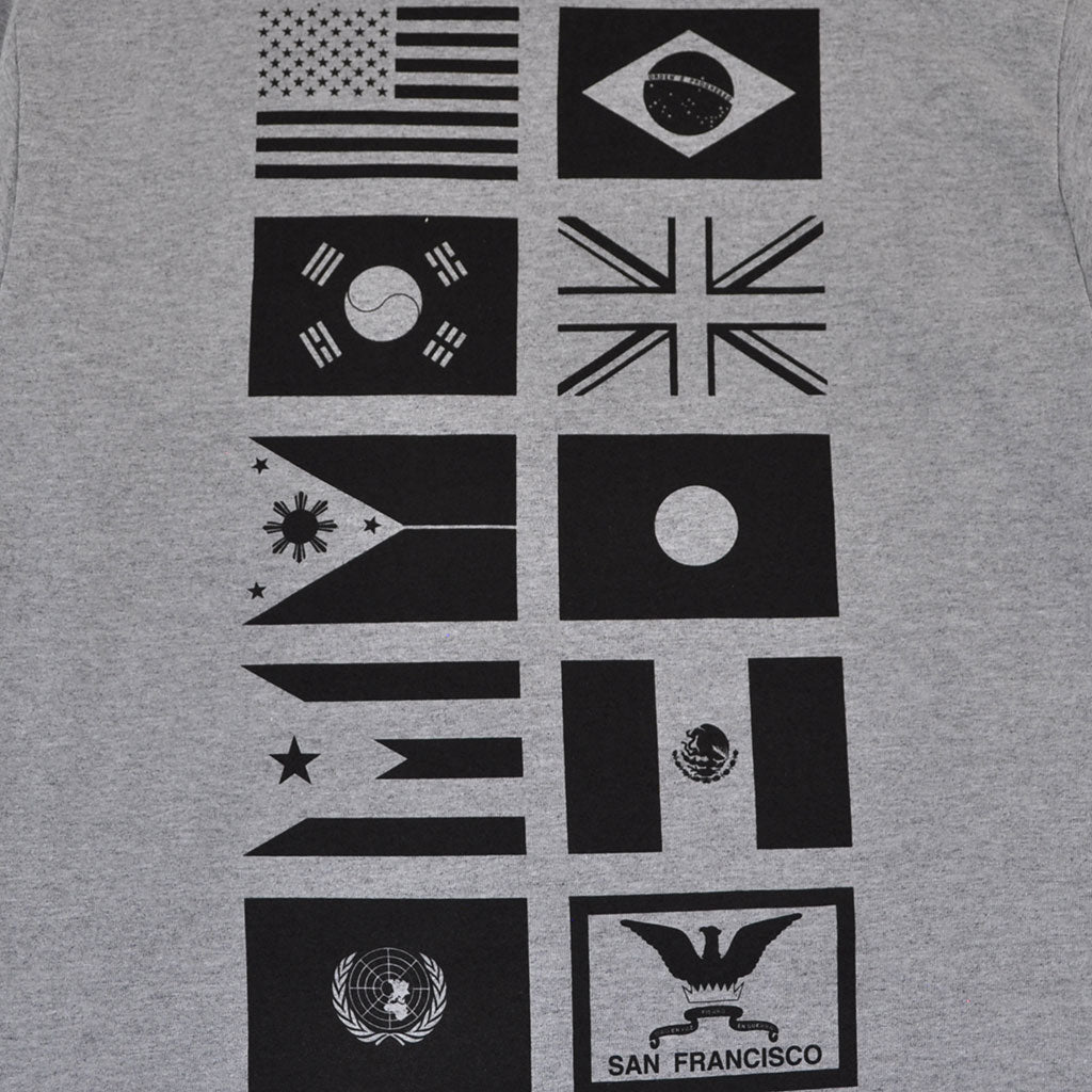 Mens True Nations Long Sleeve Pocket T-Shirt Heather - Shop True Clothing
