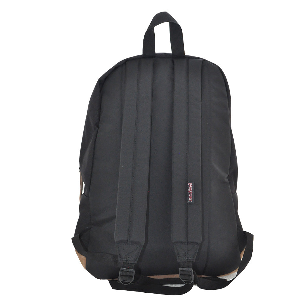 basic black jansport backpack Cool Backpack, with 15-inch Laptop Sleeve plus a sleeve for a 15 laptop and synthetic leather base JanSport SuperBreak Plus - Monochrome