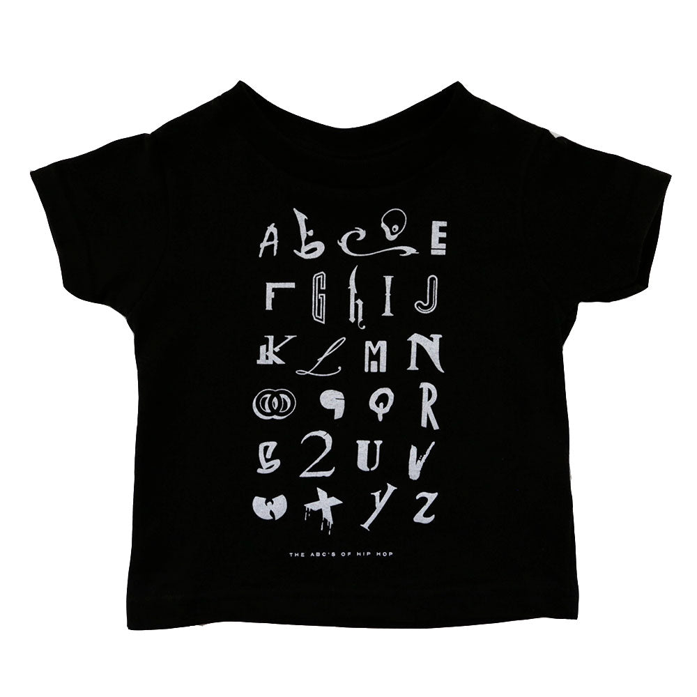 Kids True Hip Hop Alphabet T-Shirt Black - Shop True Clothing