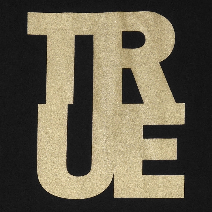 Mens True Logo T-Shirt Black/Gold - Shop True Clothing