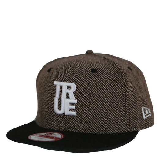 True Herringbone Snapback Cap Brown - Shop True Clothing