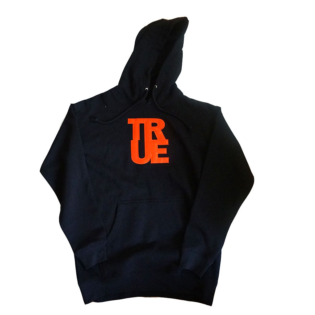 Mens True Logo Hoodie Black/Orange
