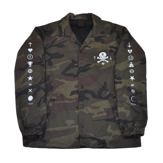 True Mens Pleasure Pain Coaches Jacket Camo - Shop True Clothing