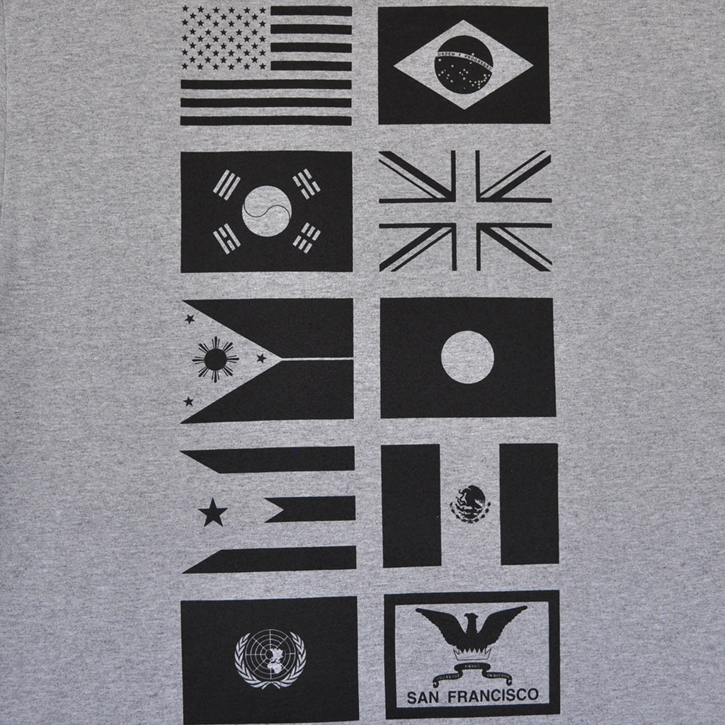 Mens True Nations Pocket T-Shirt Heather Grey - Shop True Clothing