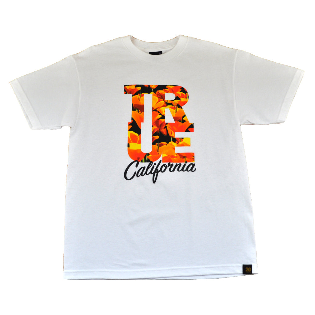 True Mens Poppy T-Shirt White - Shop True Clothing