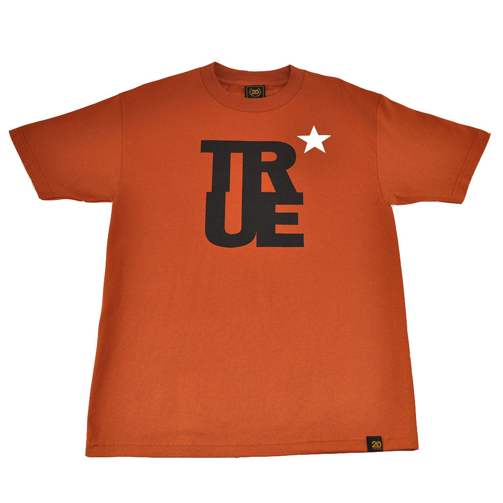 Mens True Logo Star T-Shirt Texas Orange - Shop True Clothing