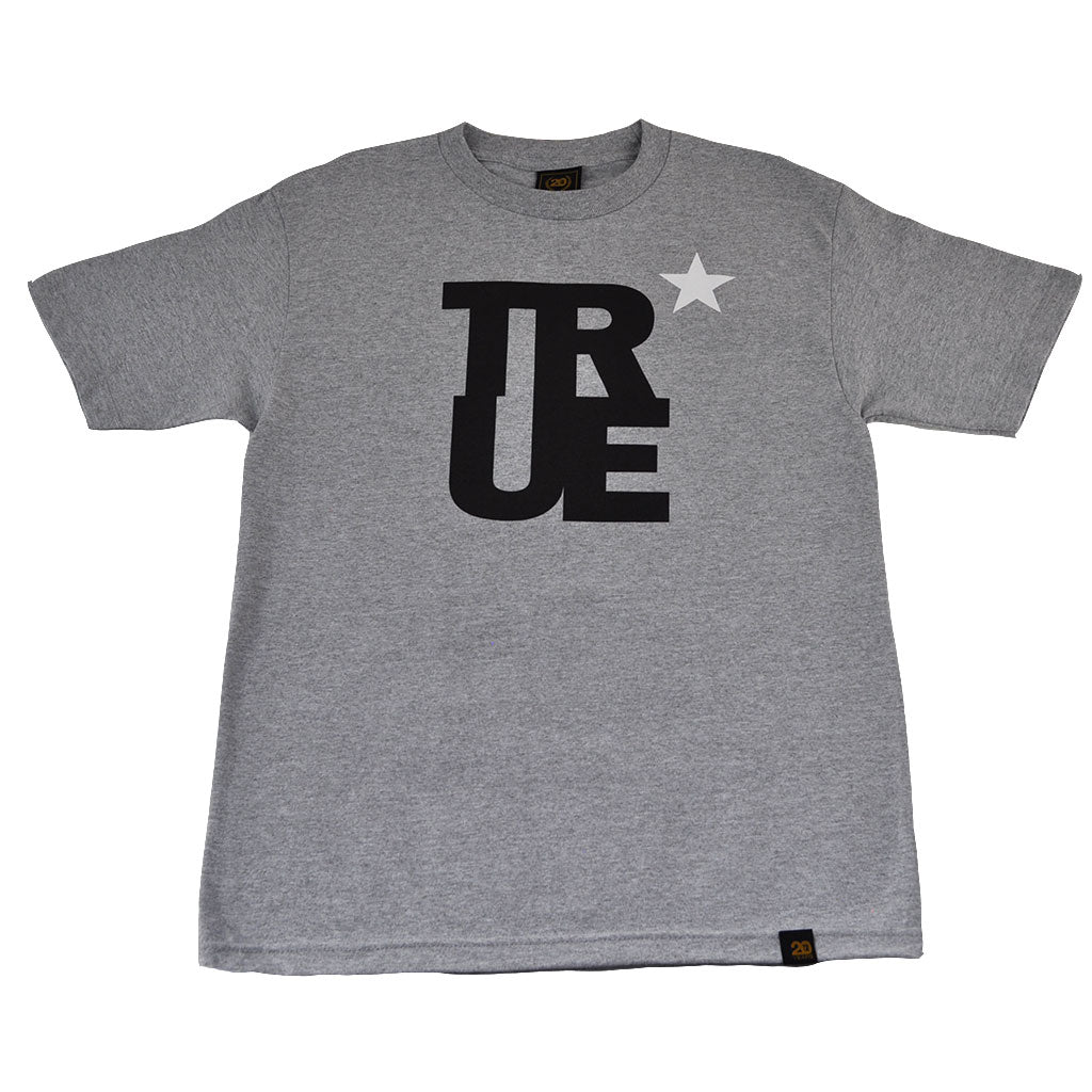 Mens True Logo Star T-Shirt Heather - Shop True Clothing