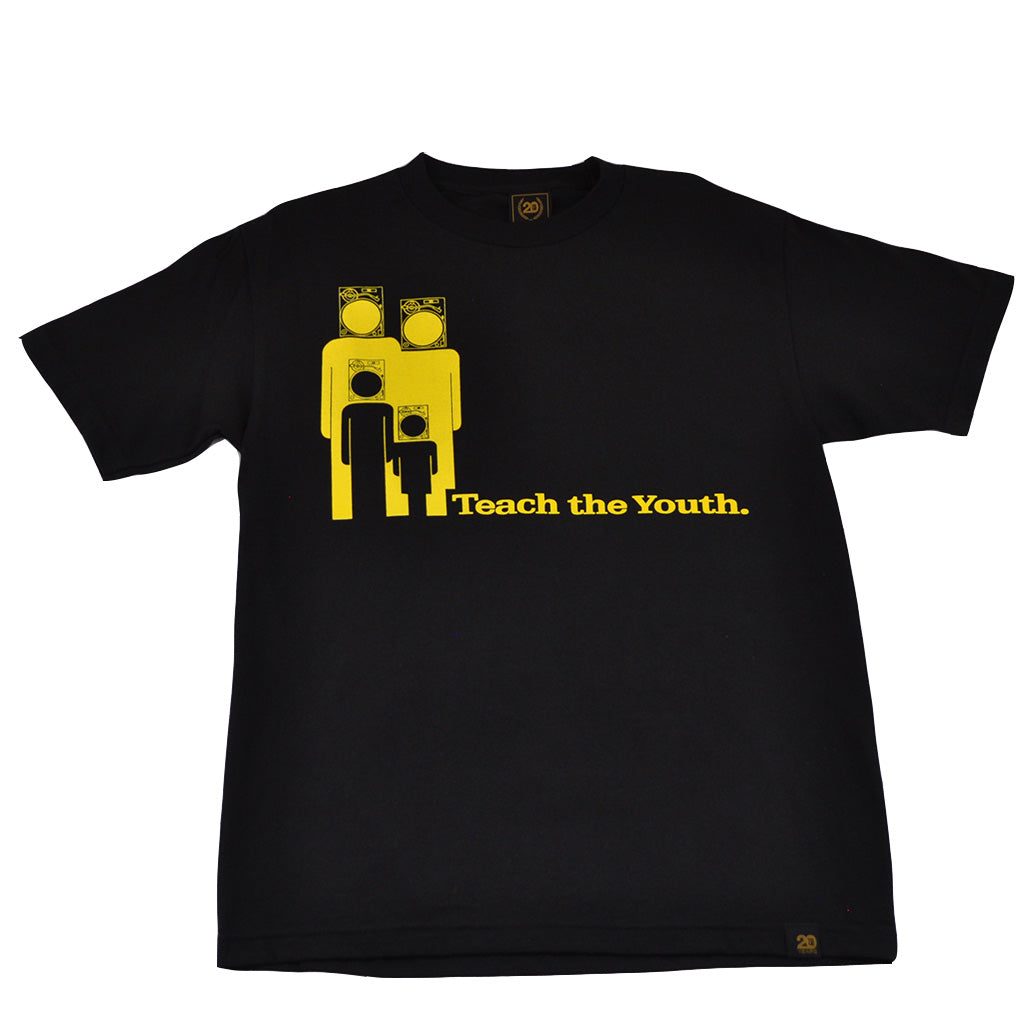 Mens Ongaku Teach Youth T-Shirt Black - Shop True Clothing