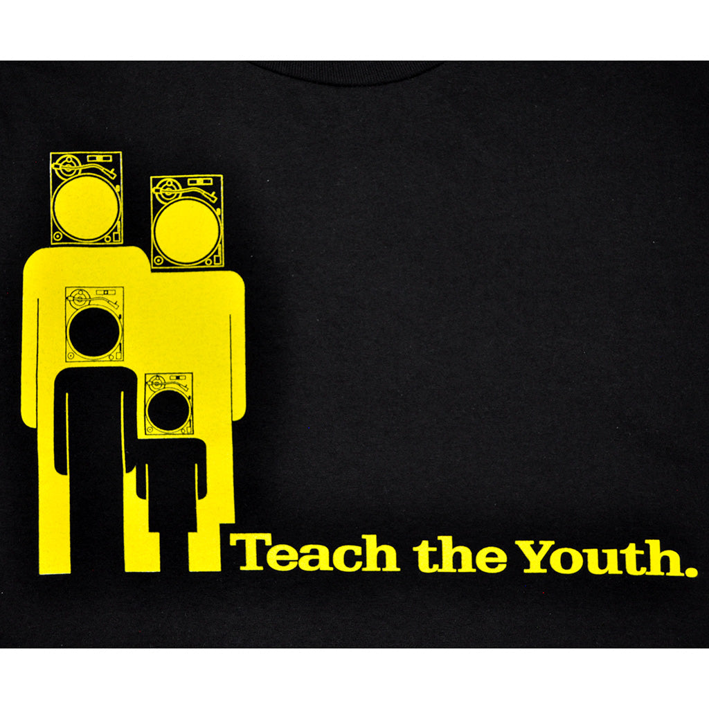 Mens Ongaku Teach Youth T-Shirt Black - Shop True Clothing