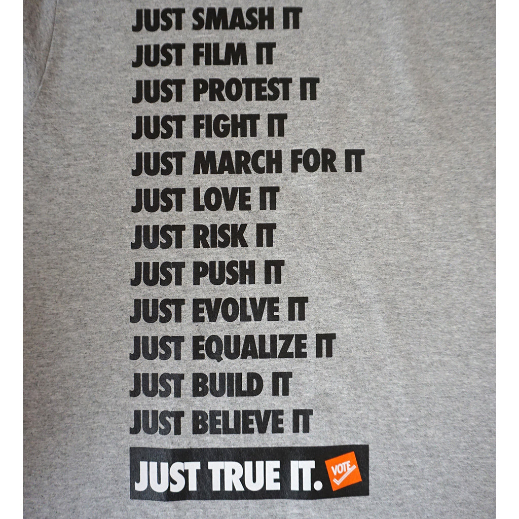 Mens True VOTE T-Shirt Heather Grey