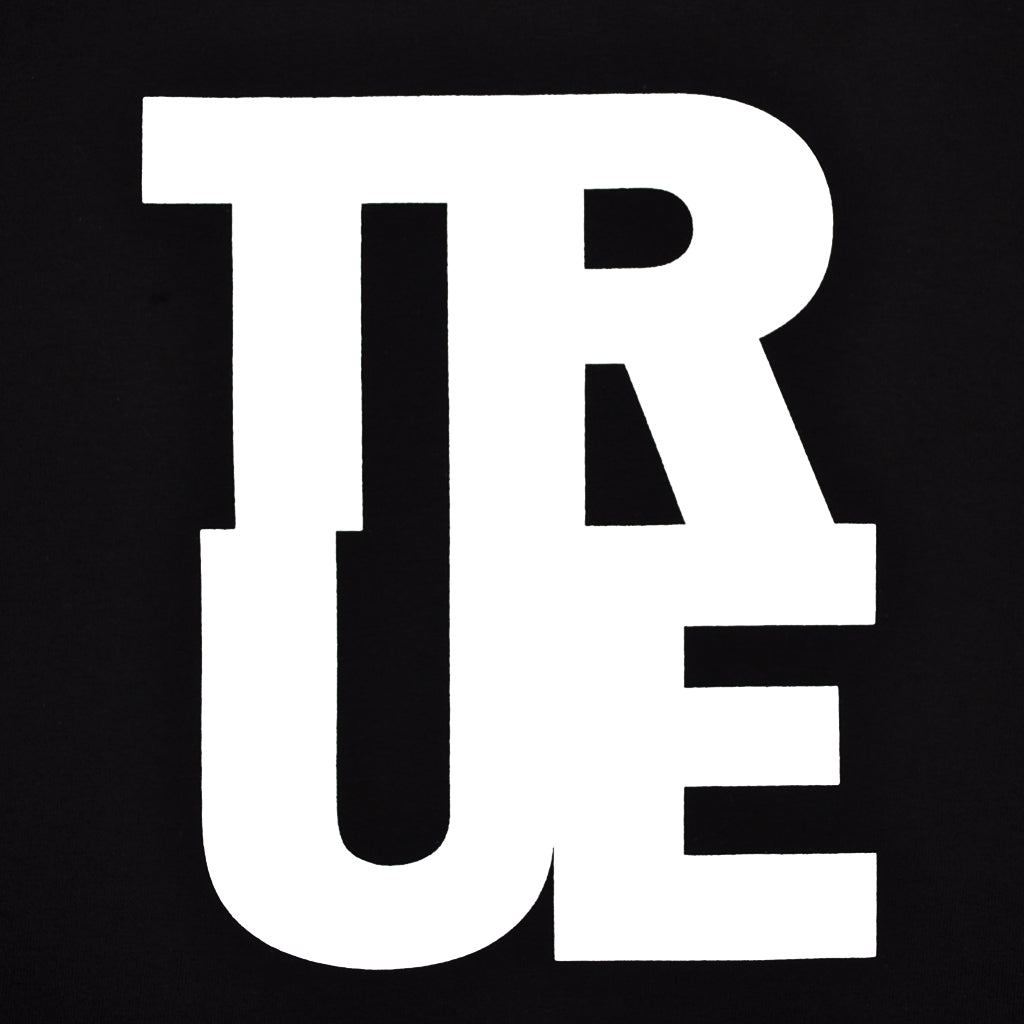 Mens True Logo T-Shirt Black/White - Shop True Clothing