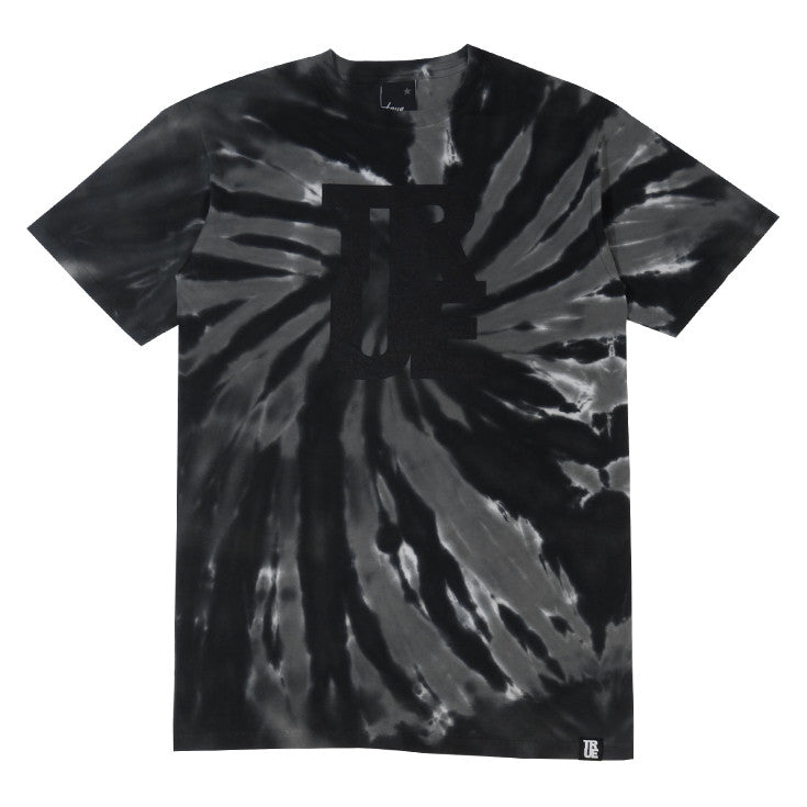 Mens Logo Tye-Dye T-Shirt Black - Shop True Clothing