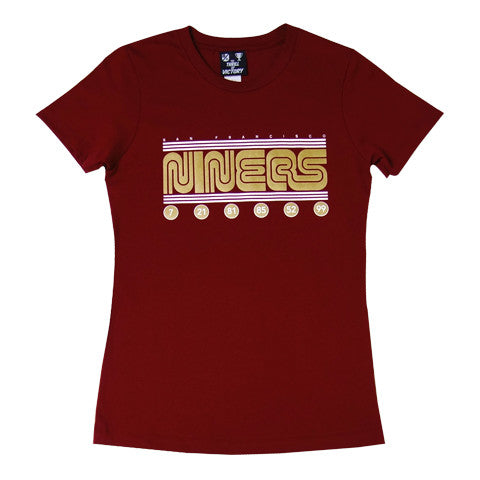 Womens Thrill Of Victory Muni Niner T-Shirt Red - Shop True Clothing