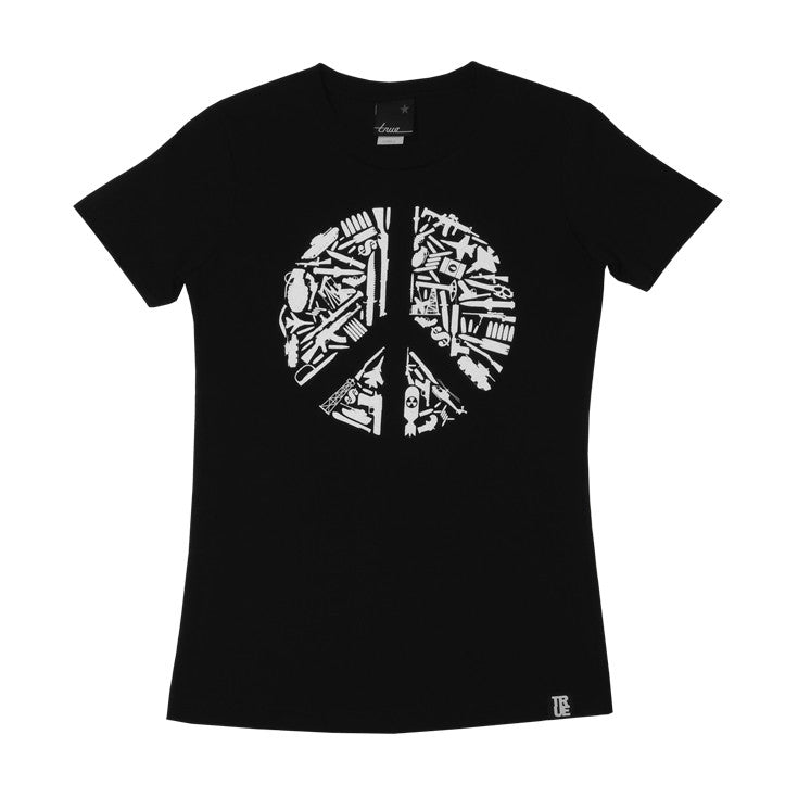 Womens True No Peace T-Shirt Black - Shop True Clothing