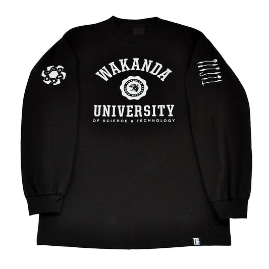 Mens True Wakanda U Long Sleeve T-Shirt Black - Shop True Clothing