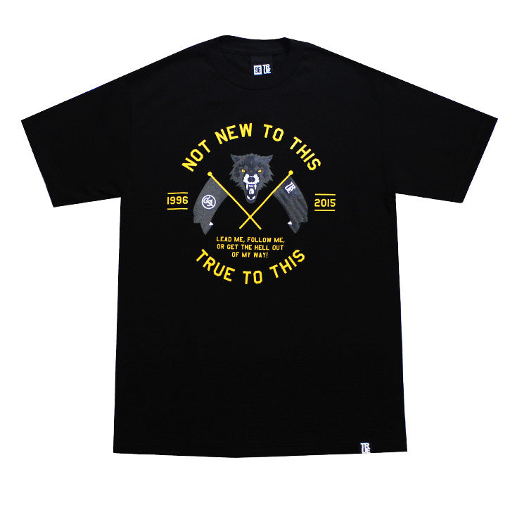 Mens True Wolves T-Shirt Black - Shop True Clothing