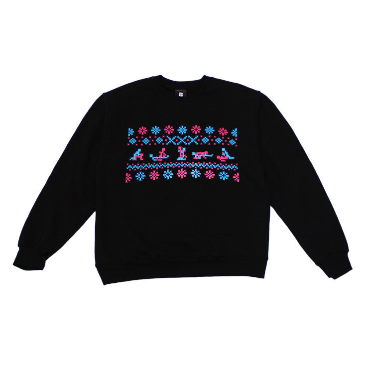 Mens True XXX-Mas Crewneck Sweatshirt Black - Shop True Clothing